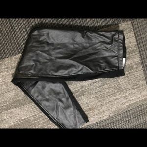 Faux leather leggings